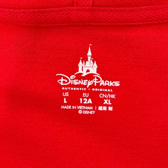 Disney Minnie Mouse “Believe in the Bow” Red Zip-Up Hoodie – Girls - Picture 10 of 11